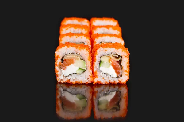 Japoński żywności menu. California roll — Zdjęcie stockowe