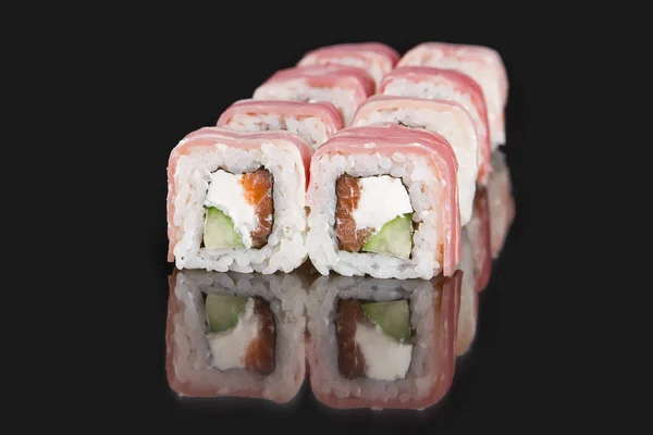 Menù per sushi bar. rotolo BACON MAKI — Foto Stock