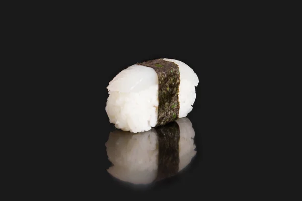 Meniu alimentar japonez. sushi scallop — Fotografie, imagine de stoc