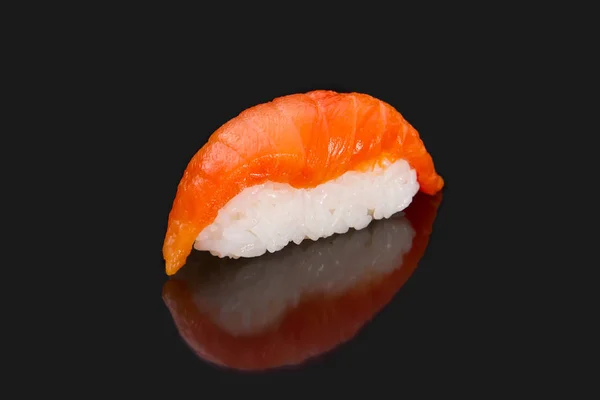 Меню японської кухні. суші лосося — стокове фото