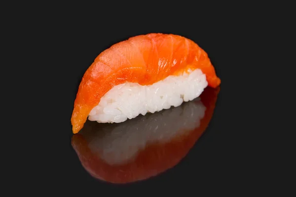 Menu de comida japonesa. salmão de sushi — Fotografia de Stock