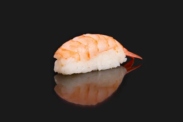 Menù giapponese. gamberetti sushi — Foto Stock