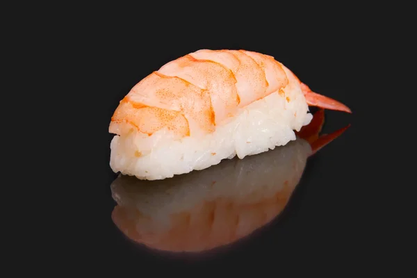 Menù giapponese. gamberetti sushi — Foto Stock