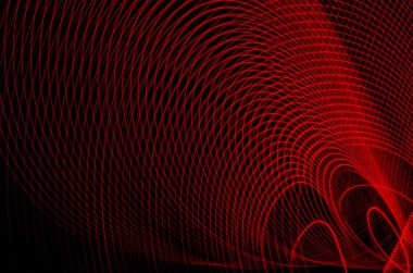 Bulanık sihirli neon ışık ışık efektleri eğri çizgiler