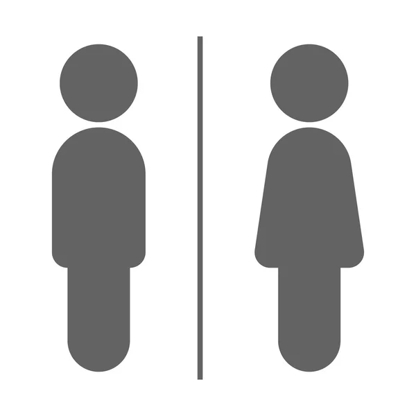 Panneau de toilette vectoriel — Image vectorielle