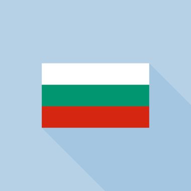 Bulgaristan bayrağı, düz tasarlamak vektör resmi oran ile