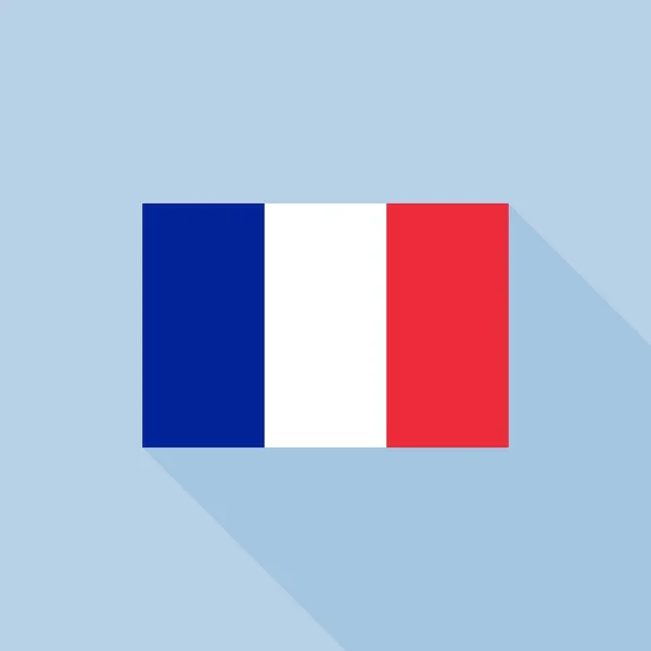 France flag , flat design vector with official proportion — Stock Vector