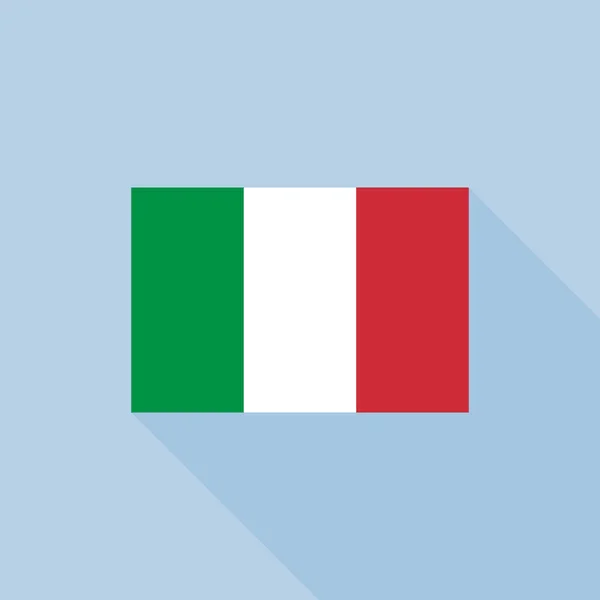 Italien Flagge, flacher Design-Vektor mit offizieller Proportion — Stockvektor
