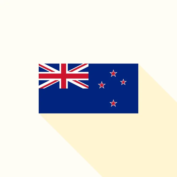 New Zealand flag , flat design vector with official proportion — Stock Vector