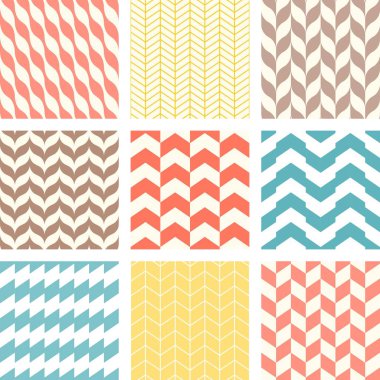 Chevron ve zikzak seamless modeli