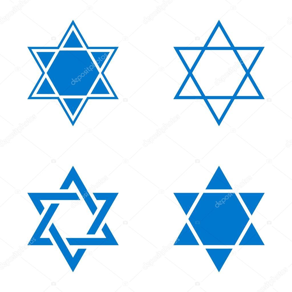 Vector star of Israel icon