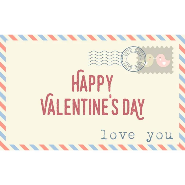 Векторний конверт з текстом "щасливий день Валентина " — стоковий вектор