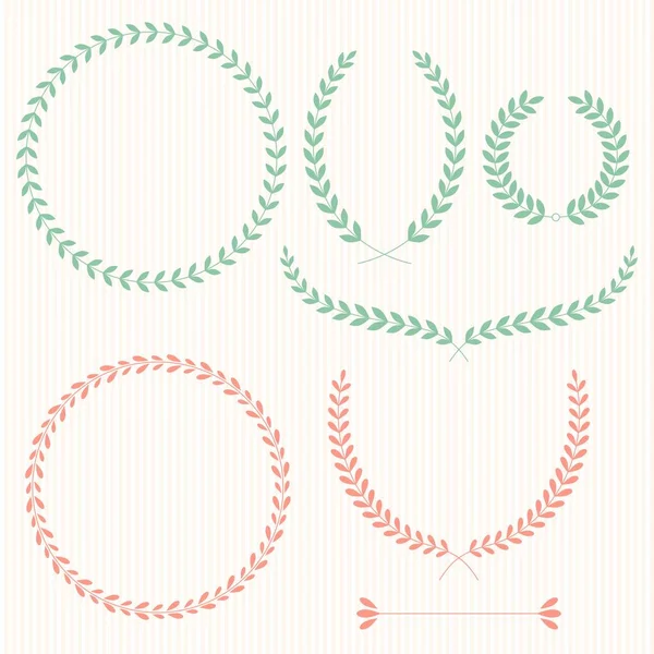 Red and green Laurel wreath