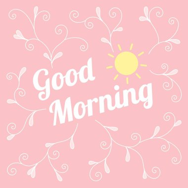 Günaydın vektör arka plan