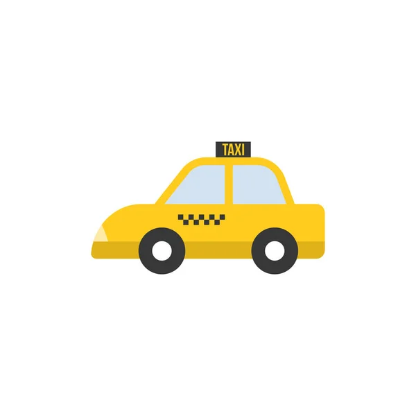 Taxi pictogram, platte ontwerp vector — Stockvector