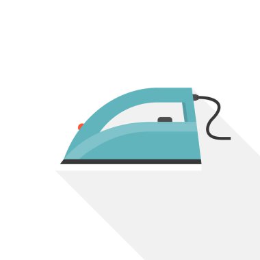 Demir simgesi Çamaşırhane servisi için düz tasarım