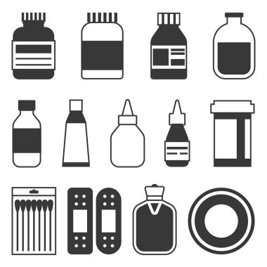 Tıp simgeler kümesi, siluet stil'den başka