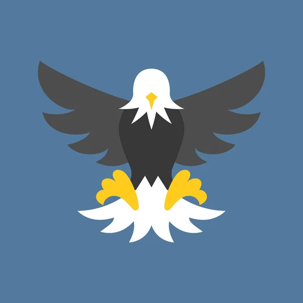 Vektor-Adler-Symbol, flaches Design — Stockvektor