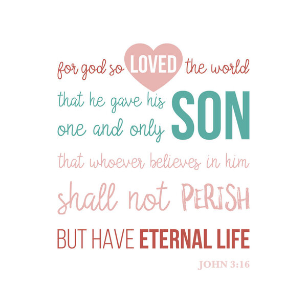 bible quote typographic for printing t-shirt or using in poster
