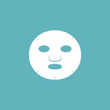 Sayfa maskeler yüz, düz tasarım simgesi