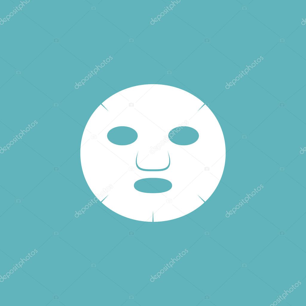 sheet masks for facial, flat design icon