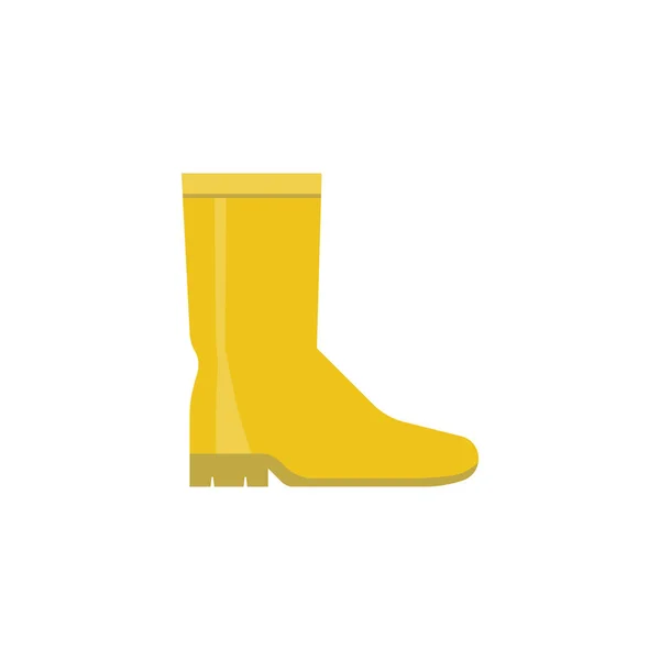 Rubber boot icon, flat design isolated on white background — Stock Vector