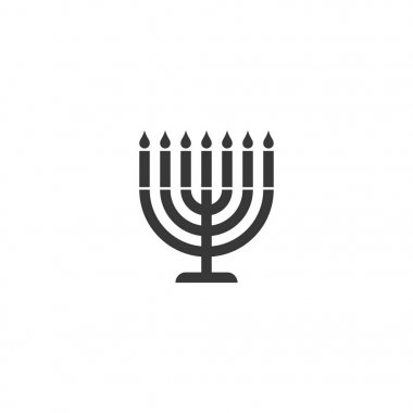 Yedi Kollu Şamdan siluet simge