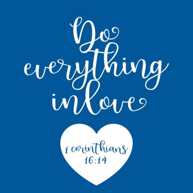 İncil teklif, corinthians aşk tipografi yettiğince