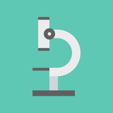 Mikroskop, düz tasarım simgesi