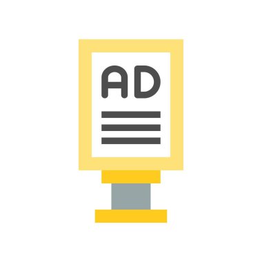 Patika, basit düz tasarım simgesi yayında reklam