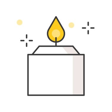 Aroma mum, doldurulmuş anahat simgesini