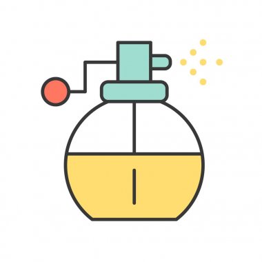 Parfüm sprey, doldurulmuş anahat simgesini