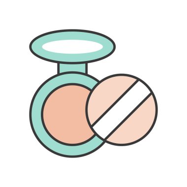 Makyaj toz Vakfı, dolu anahat simgesini