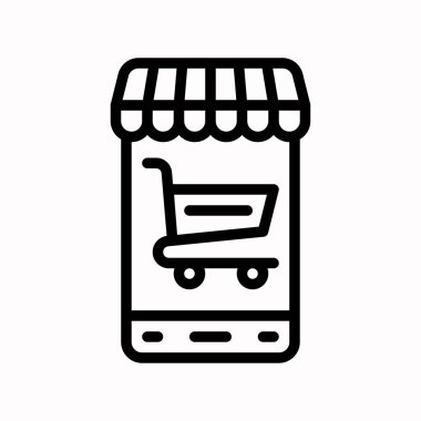 Mobil ticaret vektörü, Kara Cuma çizgi simgesi