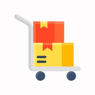 Paket vektörlü araba, Kara Cuma ile ilgili düz simge