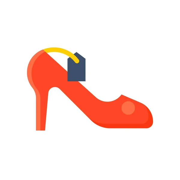 High heels vector, Black friday related flat icon - Stok Vektor