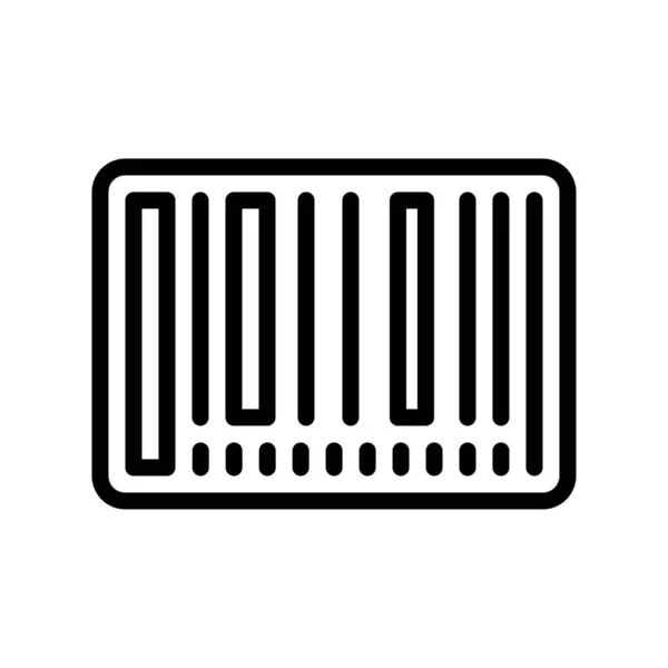 Barcode-Vektor, Zeilensymbol mit Bezug zum Black Friday — Stockvektor