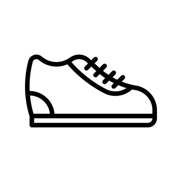 Sneakers vector, Μαύρο εικονίδιο γραμμής Παρασκευής — Διανυσματικό Αρχείο