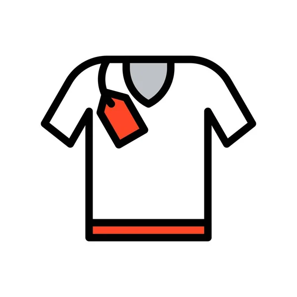 Vecteur chemise, icône remplie liée à Black Friday — Image vectorielle