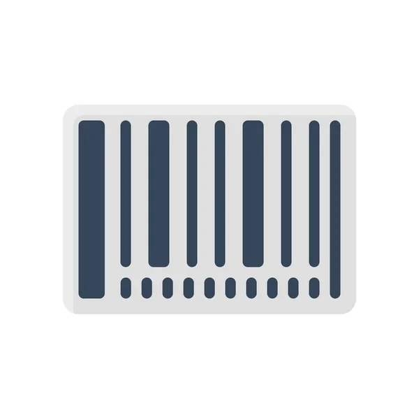 Vector de código de barras, Viernes Negro icono plano relacionado — Vector de stock