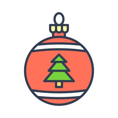 Noel süsleri, takılar ya da Noel topu dolu ikon