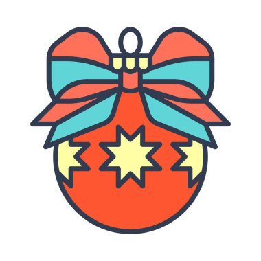 Noel süsleri, takılar ya da Noel topu dolu ikon