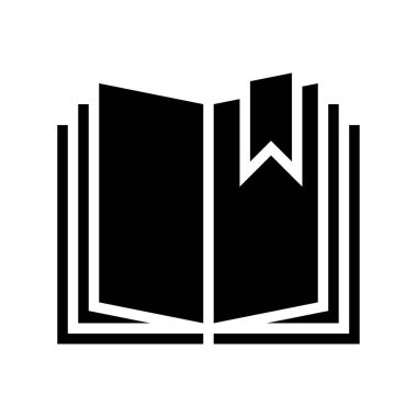 Yer imi vektörü, katı tasarım simgesi ile kitabı aç