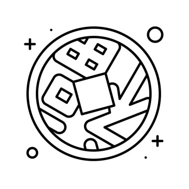 Çin para vektörü illüstrasyonu, Çin Yeni Yıl Çizgisi simgesi