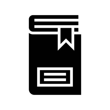 Kapalı kitap vektör illüstrasyonu, sağlam tasarım simgesi