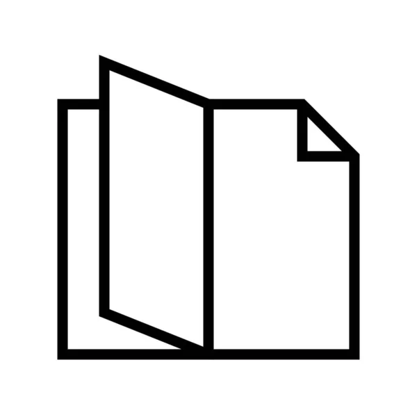 Відкрити Книгу Векторна Ілюстрація Заповнена Піктограма Дизайну — стоковий вектор