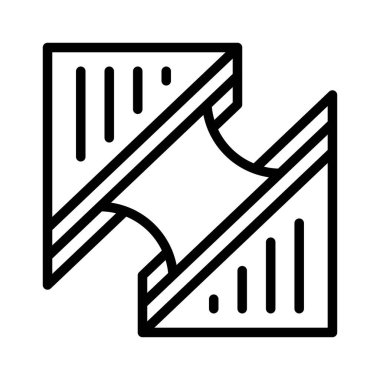 Sandviç vektörü, fast food ile ilgili çizgi simgesi