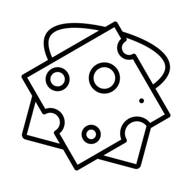 Tost vektörü, fast food ile ilgili çizgi simgesi