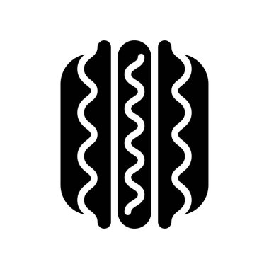 Sandviç vektörü, fast food ile ilgili katı biçim simgesi