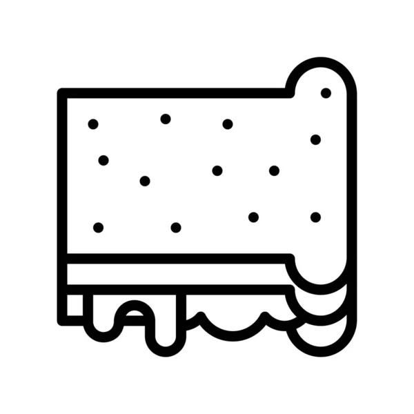 サンドイッチベクトル ファーストフード関連のラインスタイルのアイコン — ストックベクタ